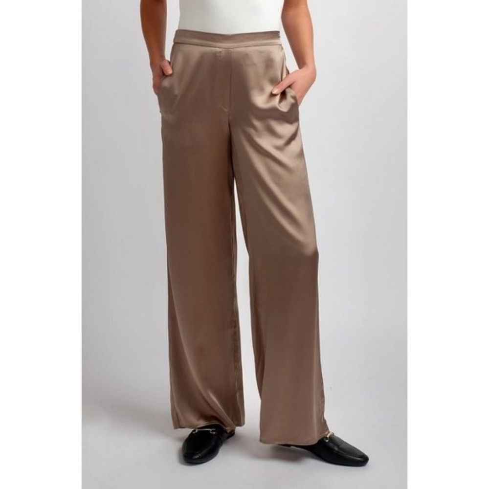 Sophie Grace Naomi silk wide leg pants - large